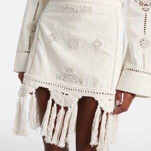 Isabel Marant Cream Crochet Mini Skirt